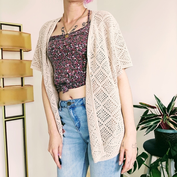 Vintage 80s Knit Cardigan - Picture 6 of 13